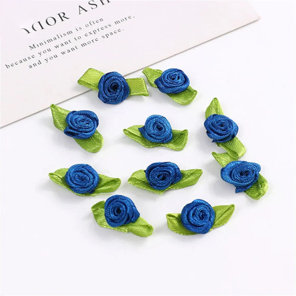 100PCS Mini Rose Artificial Flower Heads