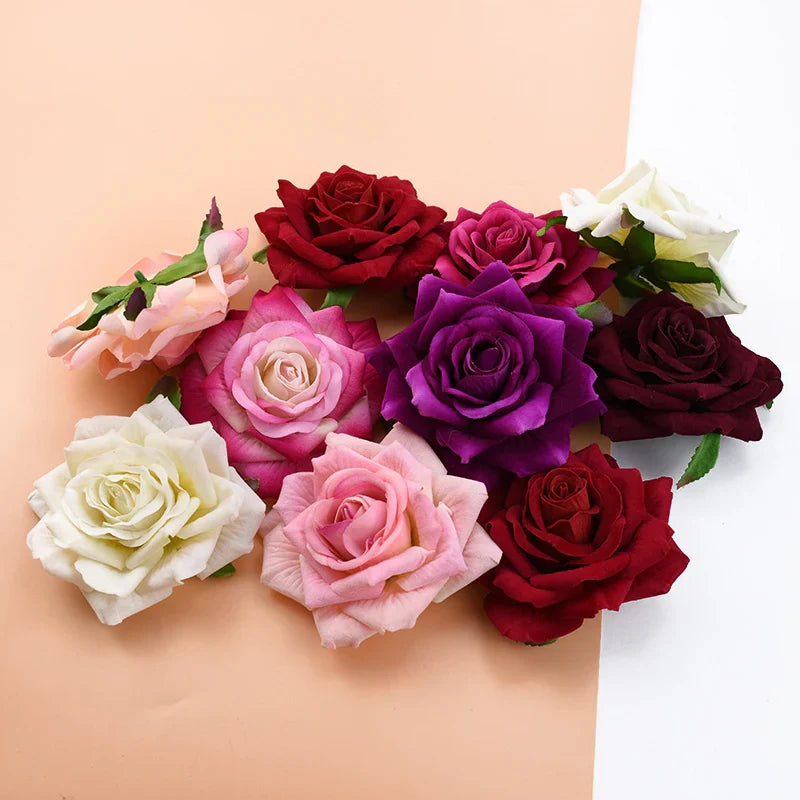 10CM Artificial Rose Flowers Heads Decor