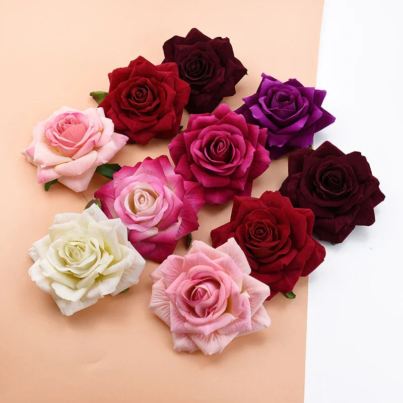 10CM Artificial Rose Flowers Heads Decor