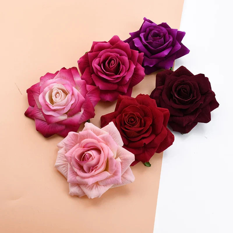 10CM Artificial Rose Flowers Heads Decor
