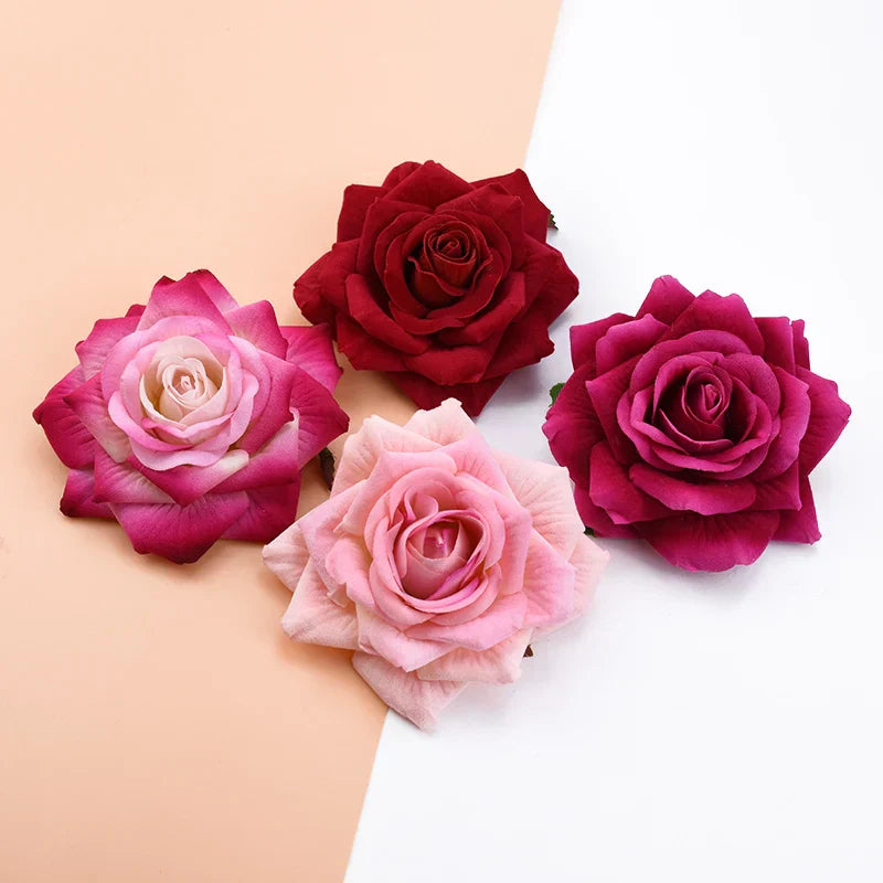 10CM Artificial Rose Flowers Heads Decor