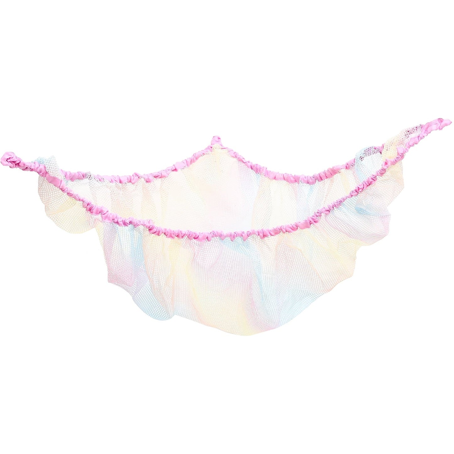 HONMEET Toy Hammock Storage Net Woven Mesh Hammock Multi-Colored Polyester 1Pack