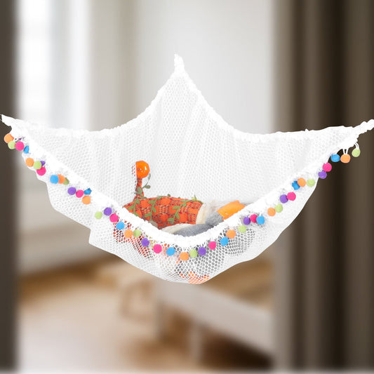 HOOWIFFY Toy Hammock 1 Set for Child Toy Organizer in Boys and Girls Room