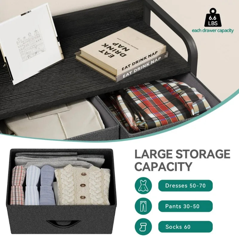 5 Drawer Small Bedroom Dresser