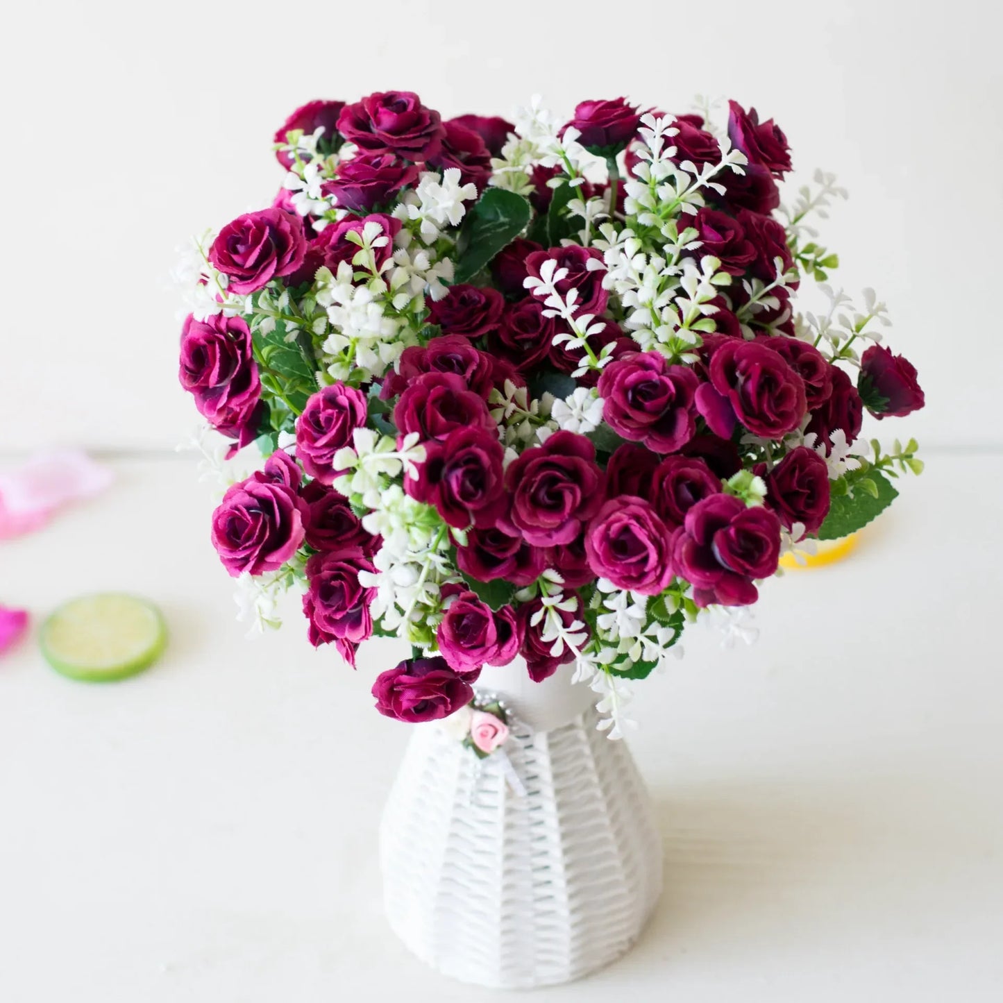 15-Head Artificial Mini Rose Bouquet