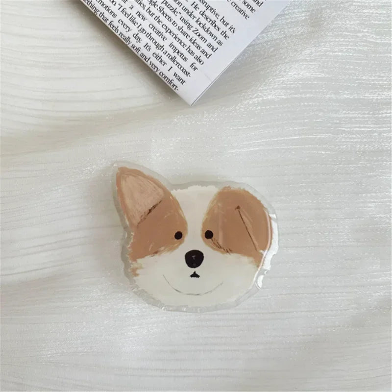 2pcs Cute Dog Phone Ring Holders