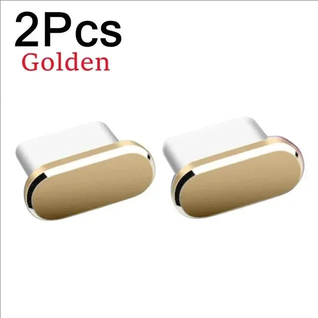 2PCS Type-C Metal Dust Plugs