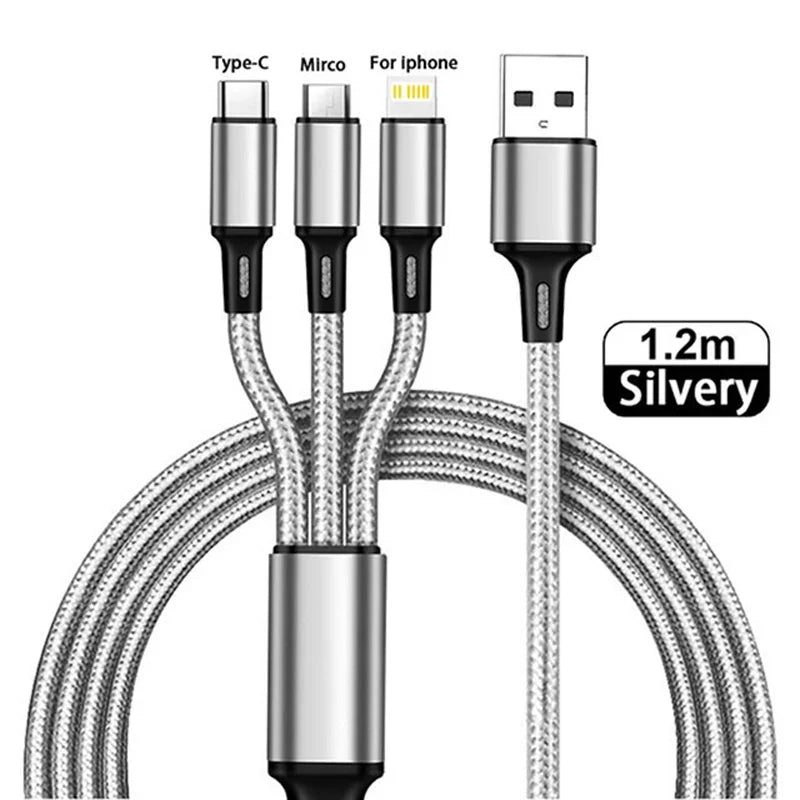 3-in-1 Fast Charging USB Cable