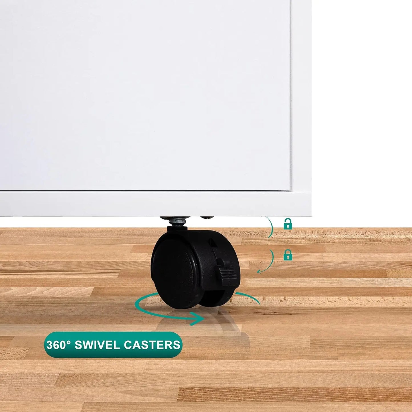 5-Drawer Tall Dresser with Wheels