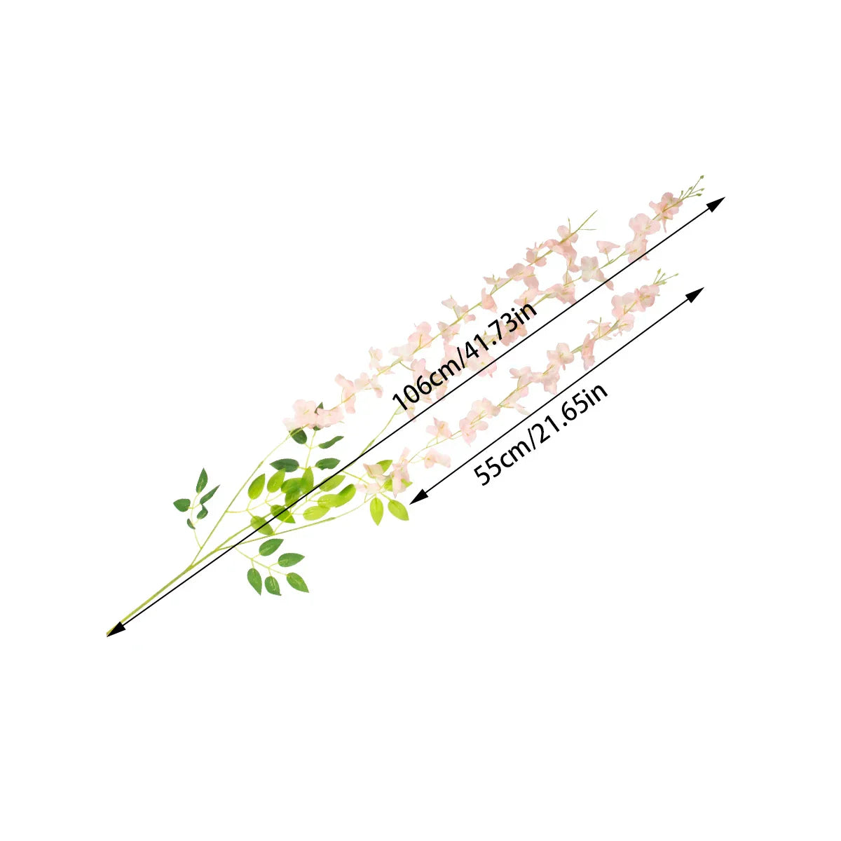 12PCS Silk Wisteria Vine Hanging Flowers