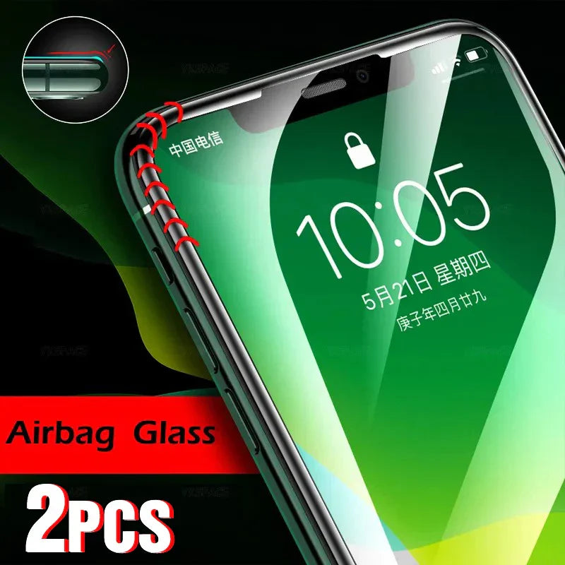 2pcs 3D Airbag Edge iPhone Glass