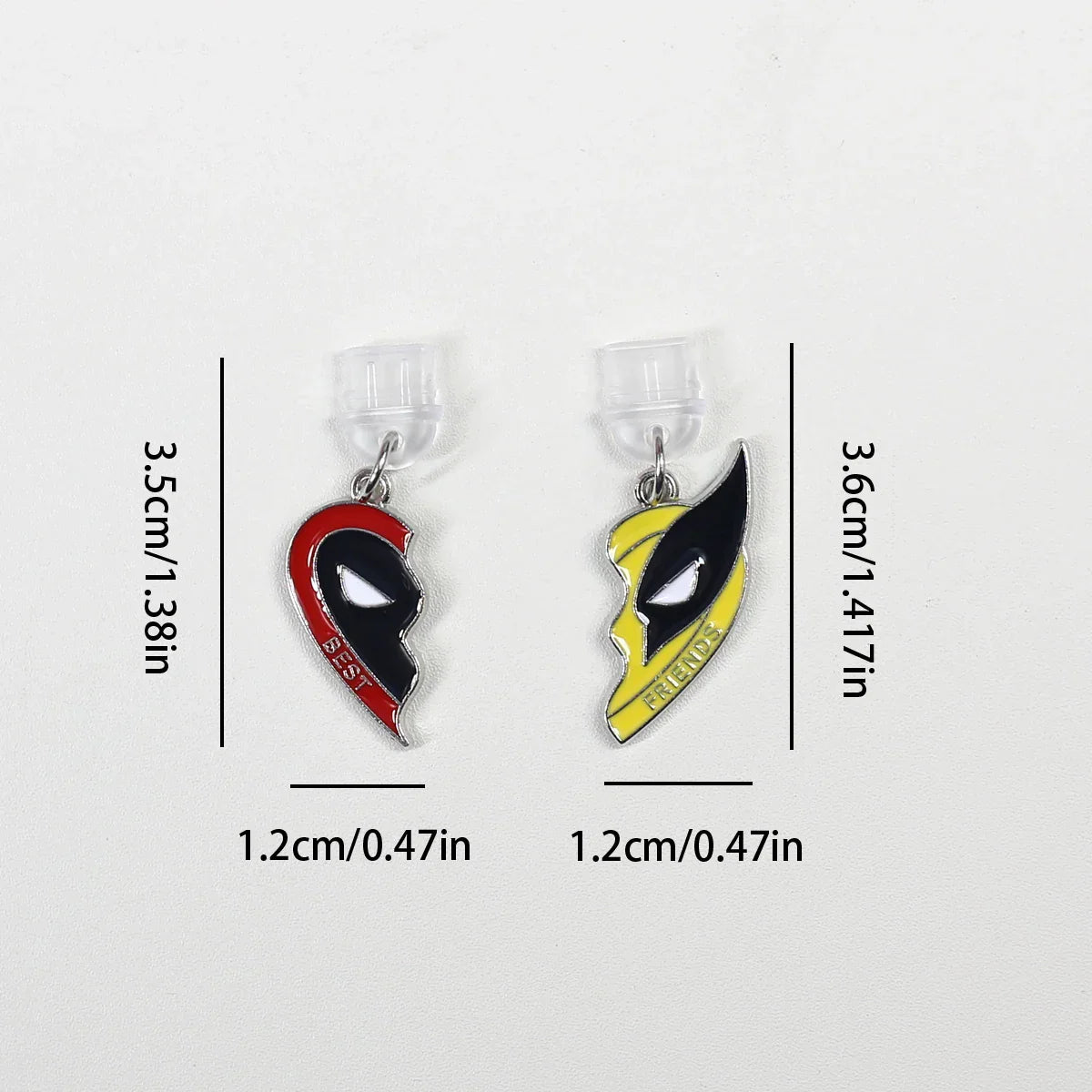 2PCS Deadpool Wolverine Dust Plugs