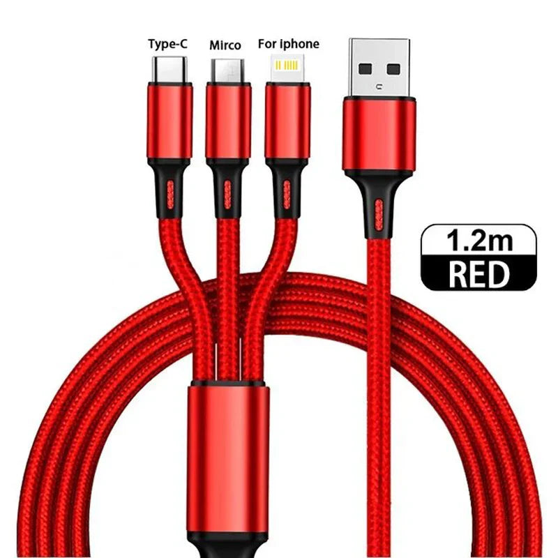3-in-1 Fast Charging USB Cable