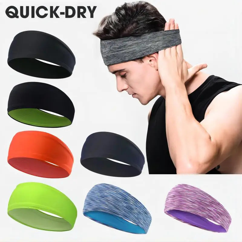 Breathable mesh sports headband elastic