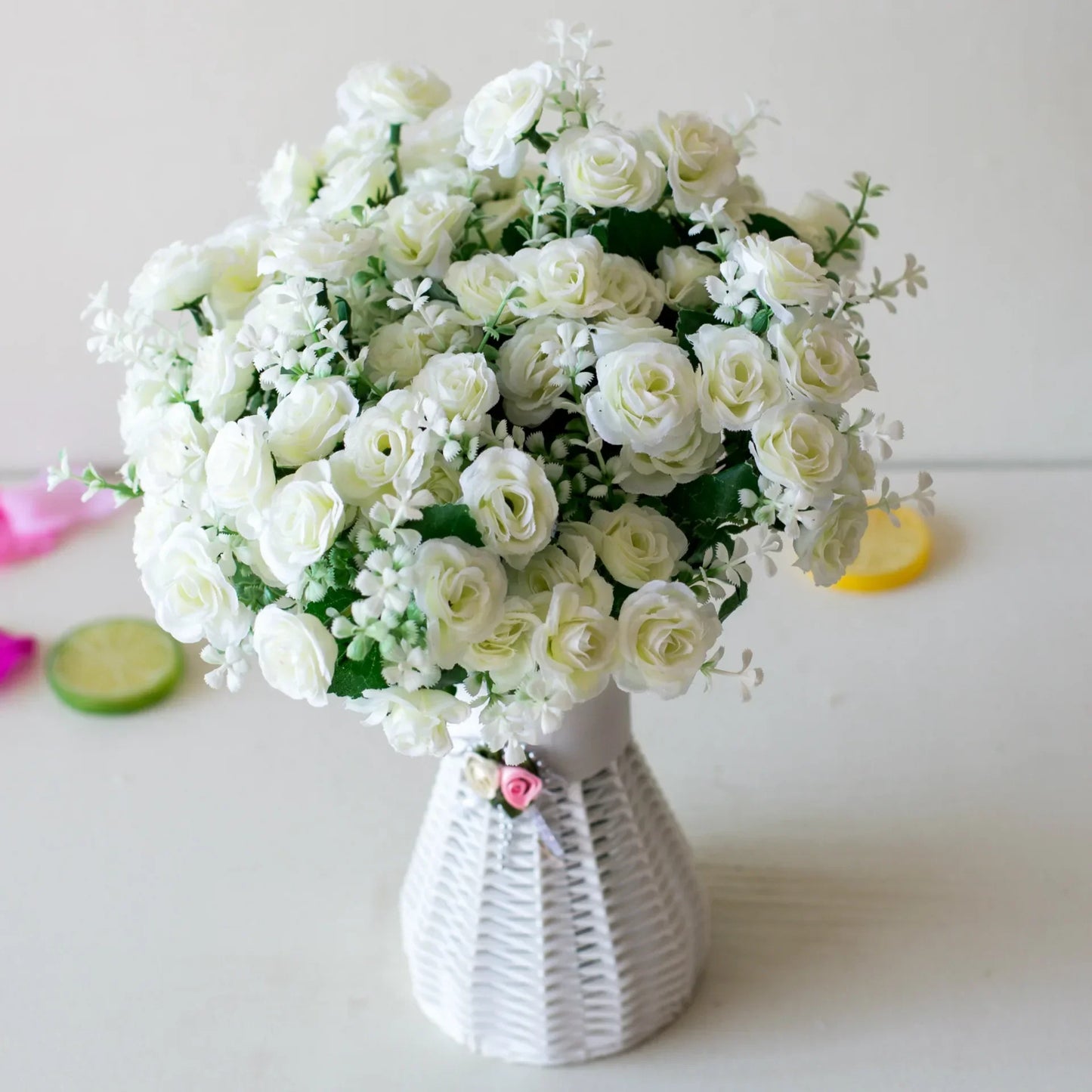 15-Head Artificial Mini Rose Bouquet