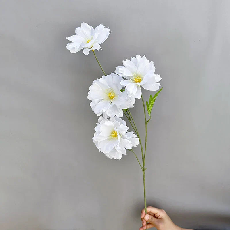 4-Head Silk Flower Bouquet Decoration