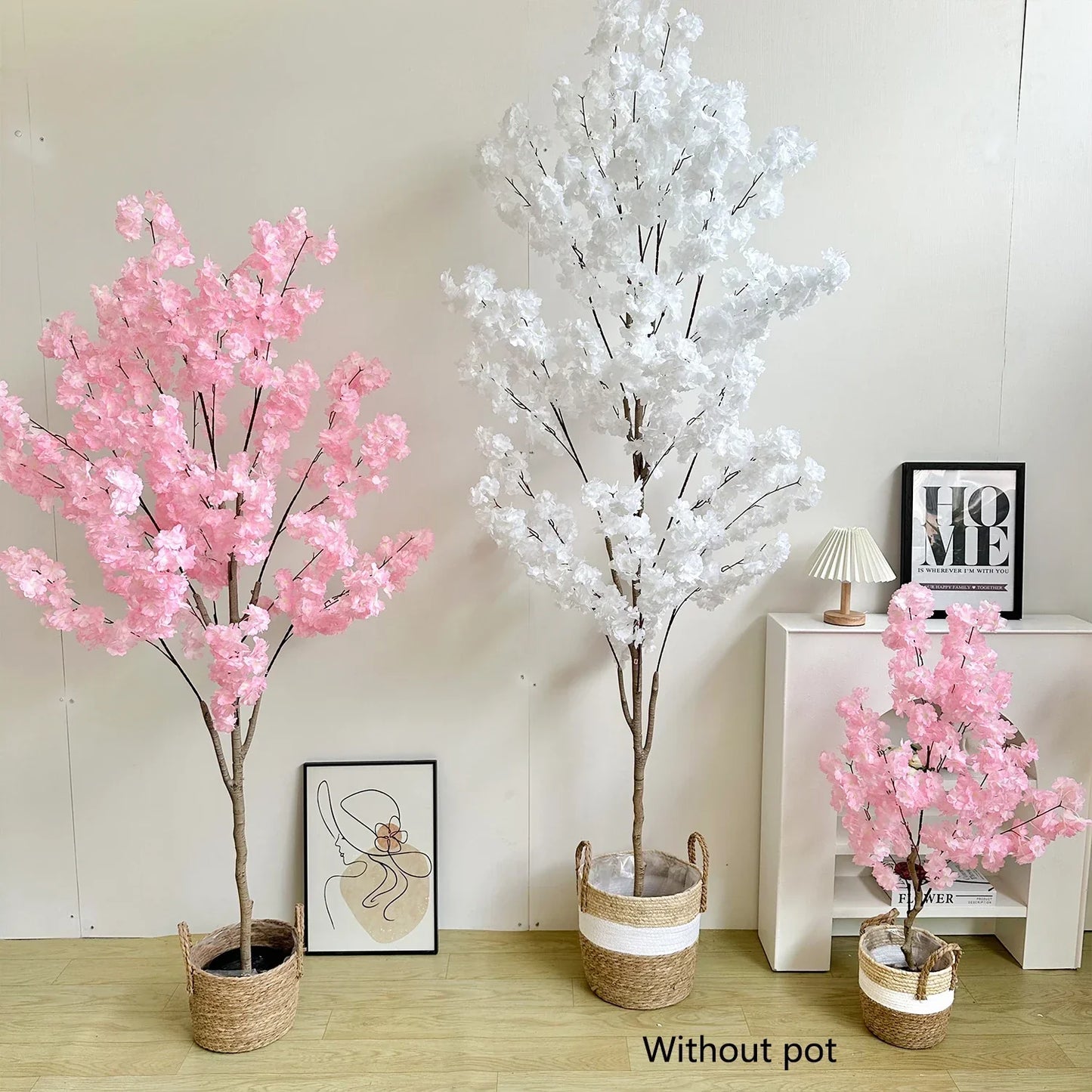 100-220cm Artificial White Cherry Tree