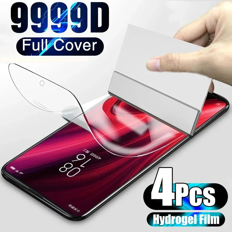 4pcs Hydrogel Screen Protector for Redmi/Poco