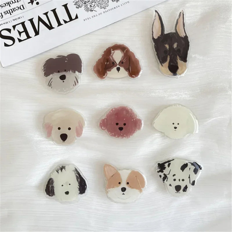 2pcs Cute Dog Phone Ring Holders