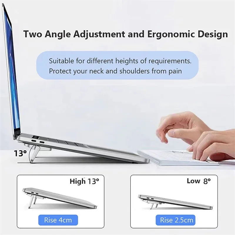 2pcs Adjustable Folding Laptop Stand Set