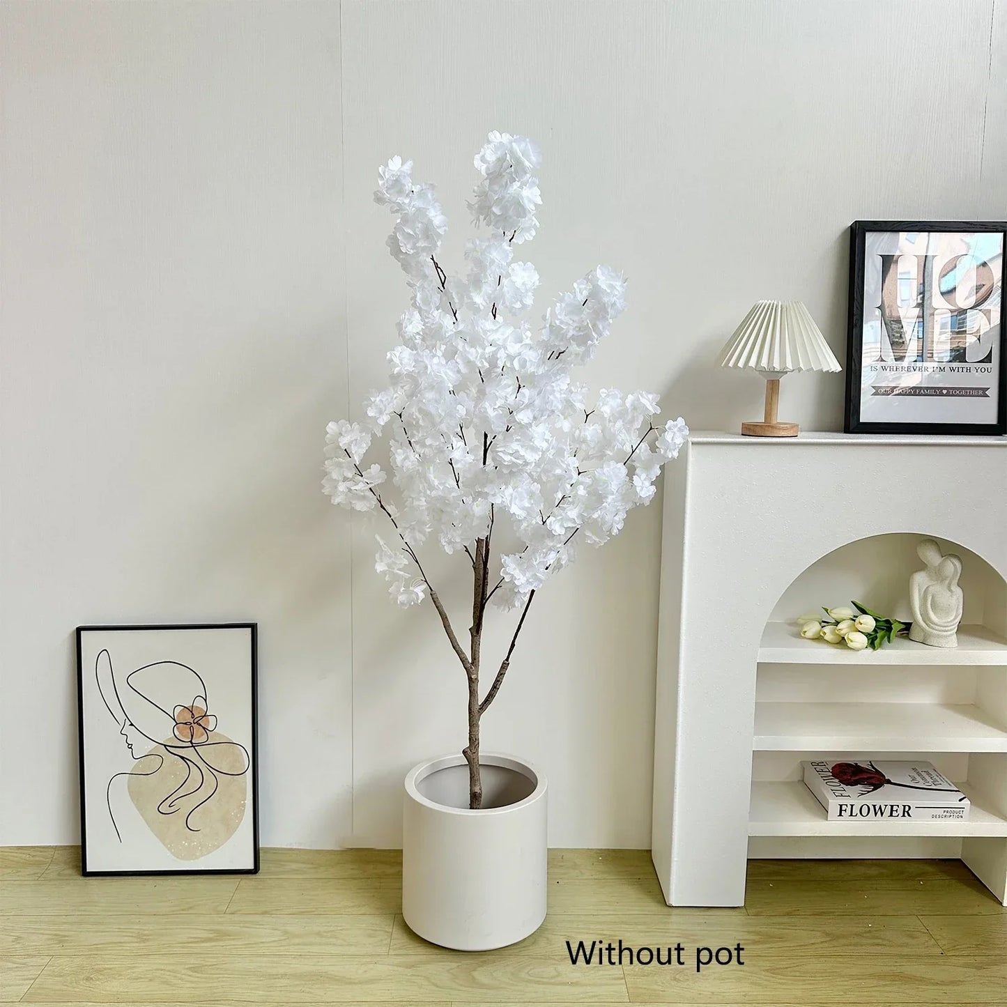 100-220cm Artificial White Cherry Tree