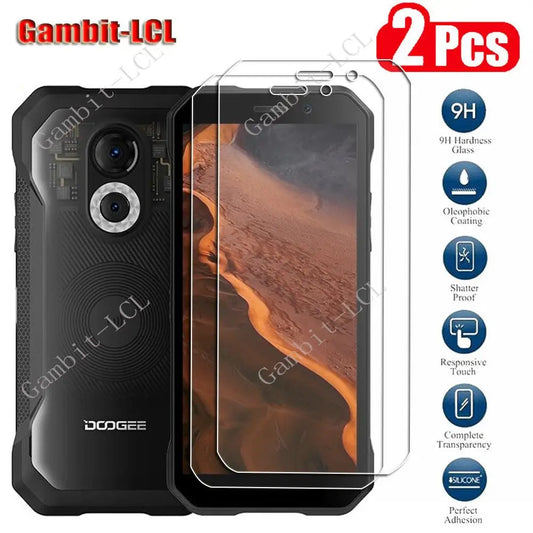 2pcs Tempered Glass for Doogee S51/S61 Pro