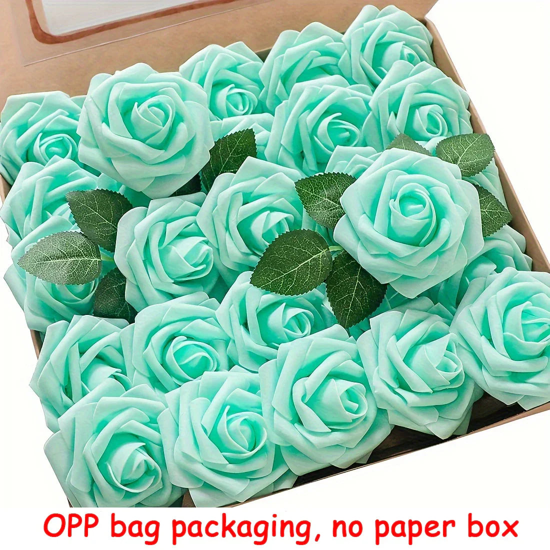 25PCS Artificial Roses with Stems for DIY