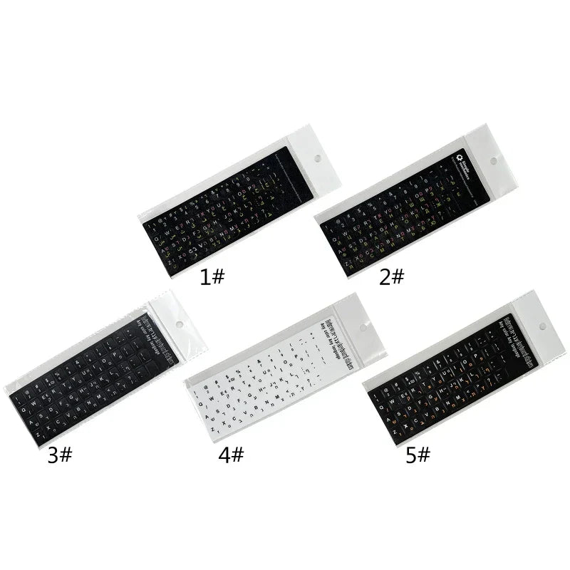 3-in-1 Multilingual Keyboard Stickers