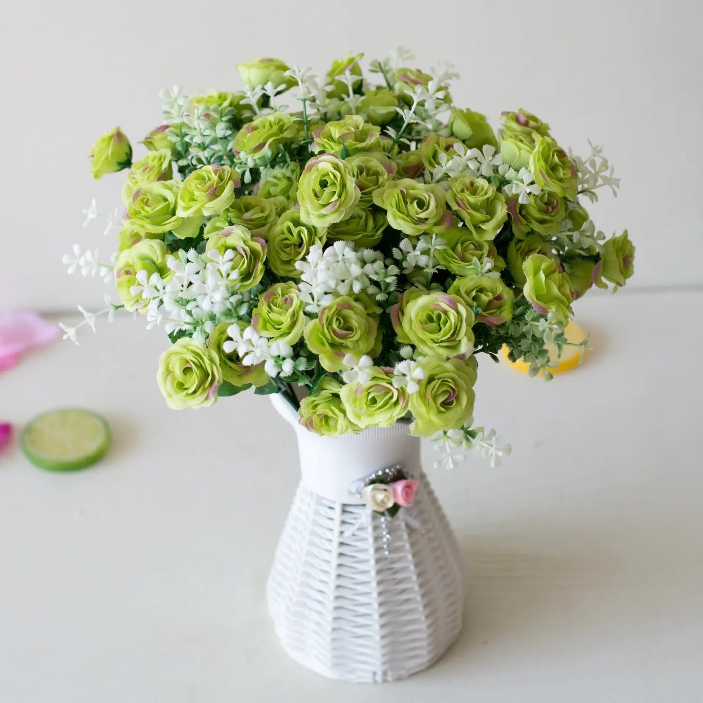 15-Head Artificial Mini Rose Bouquet