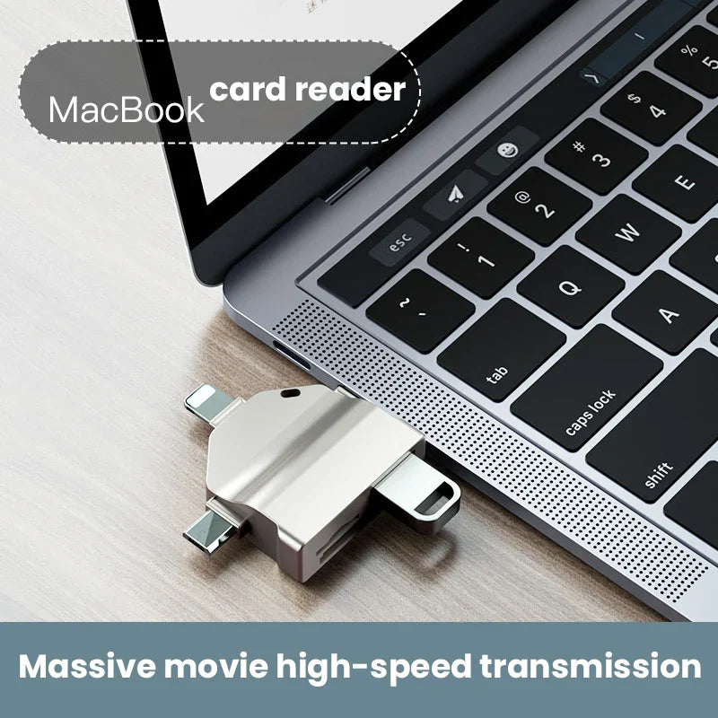 3-in-1 OTG Adapter for iPhone/Type-C/Micro USB