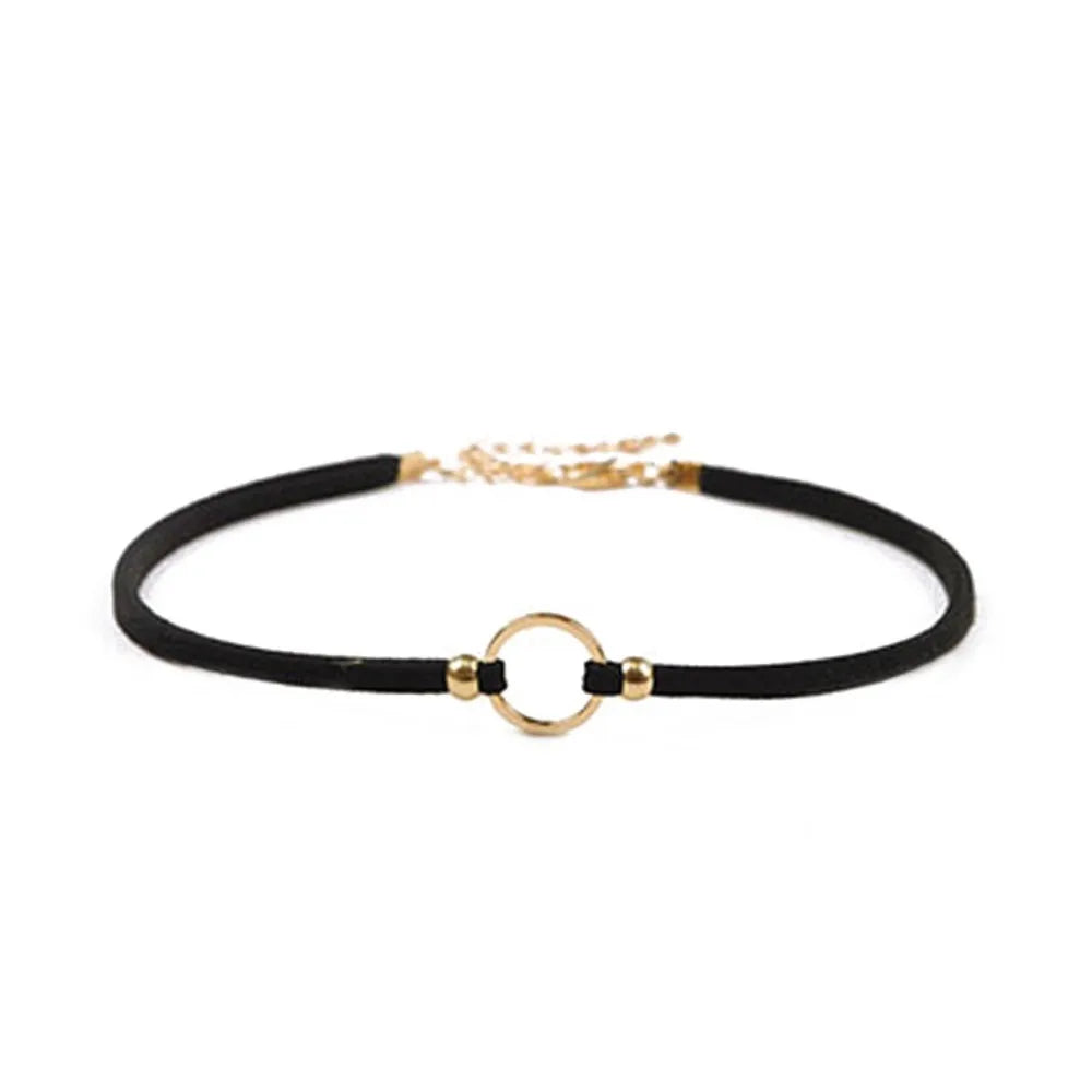 Black lace gothic choker necklace