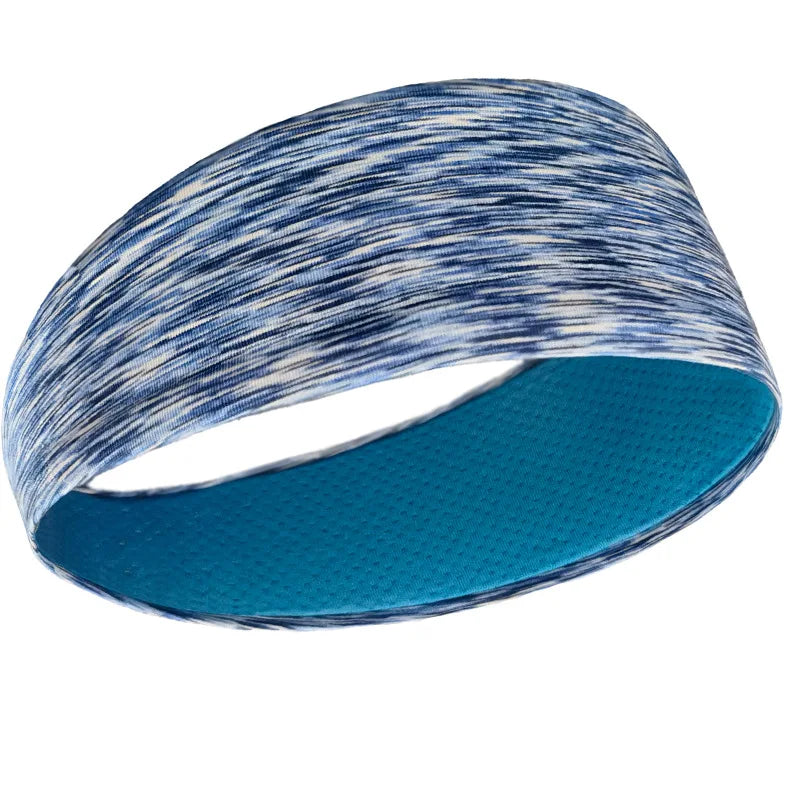 Breathable mesh sports headband elastic