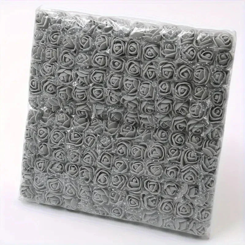 144pcs Mini Red Foam Rose Heads