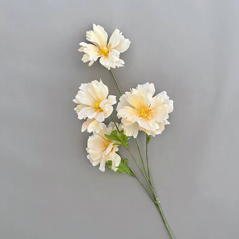 4-Head Silk Flower Bouquet Decoration