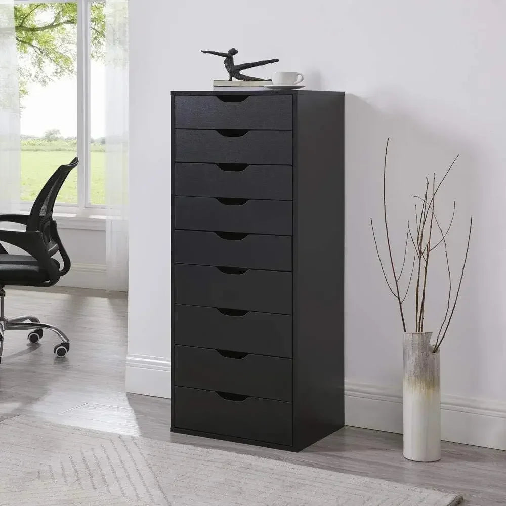 Bianca 9-Drawer Wood Storage Dresser