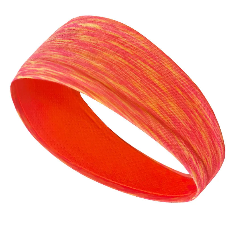 Breathable mesh sports headband elastic