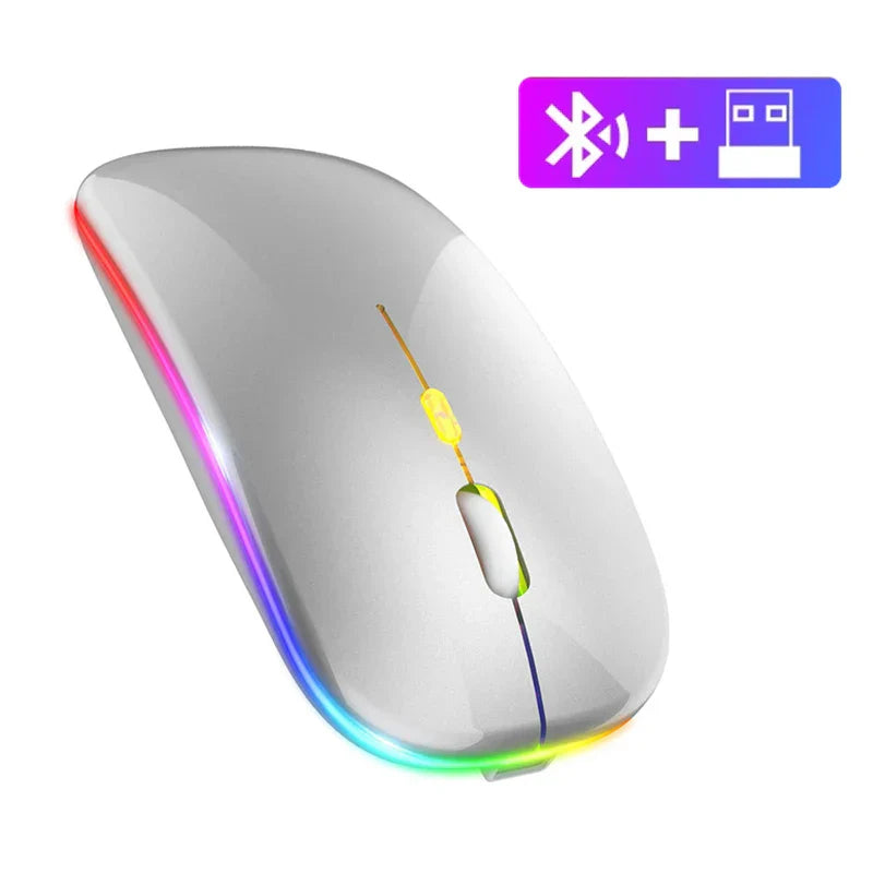 Bluetooth Wireless Rechargeable Silent Gaming Mouse