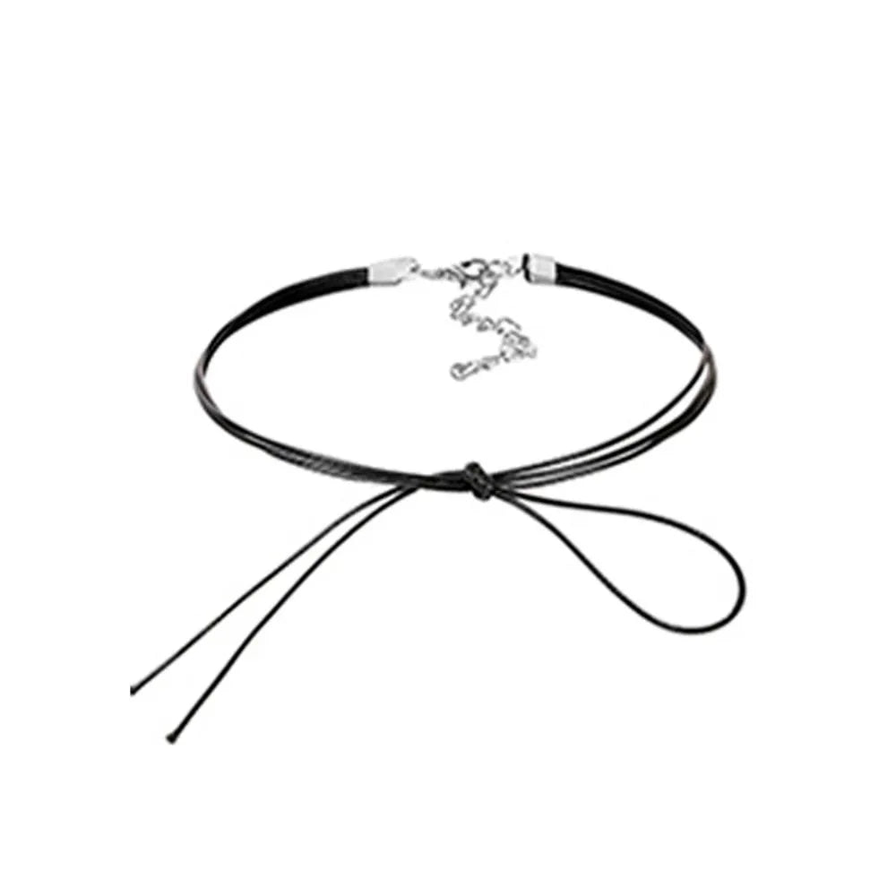 Black lace gothic choker necklace