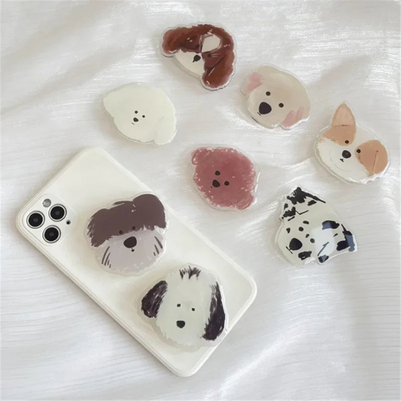 2pcs Cute Dog Phone Ring Holders