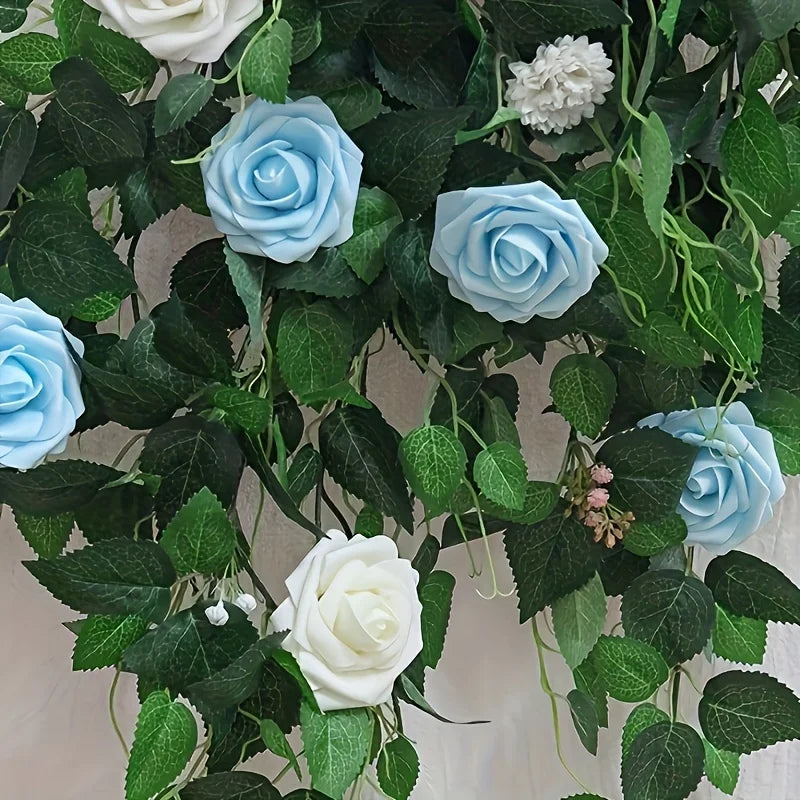 25PCS Artificial Roses with Stems for DIY