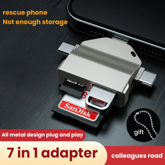 3-in-1 OTG Adapter for iPhone/Type-C/Micro USB