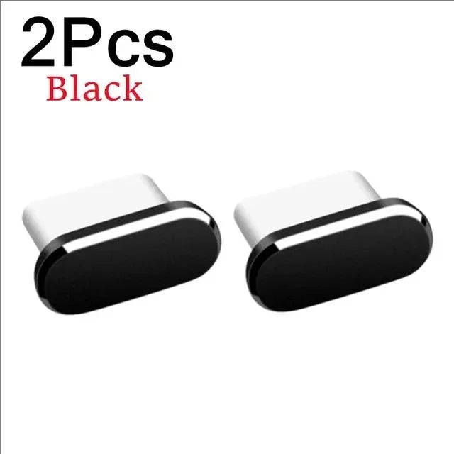 2PCS Type-C Metal Dust Plugs