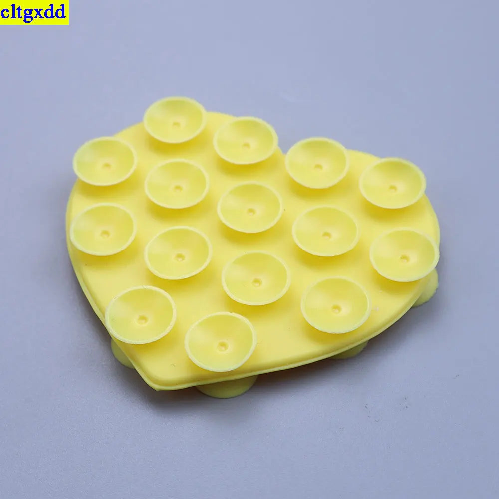 2PCS Heart-Shaped Suction Phone Pads