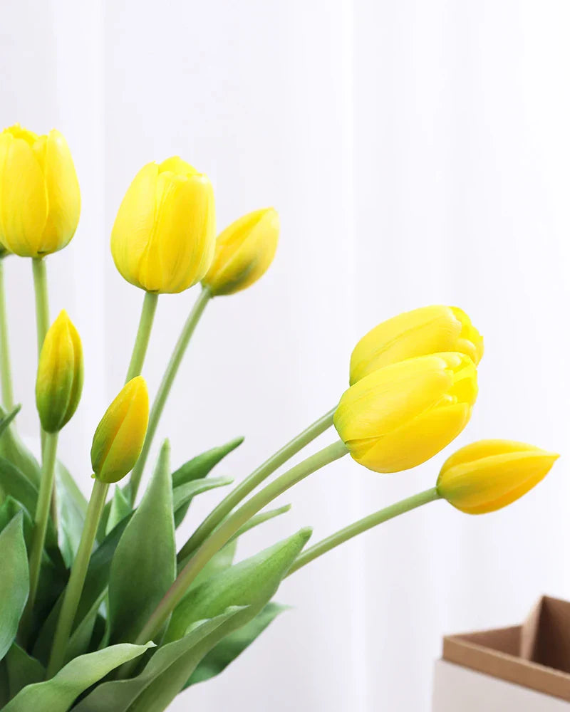 5PCS Real Touch Artificial Tulip Flowers