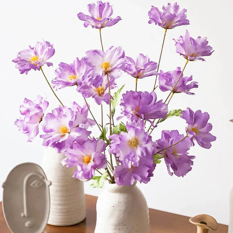 4-Head Silk Flower Bouquet Decoration