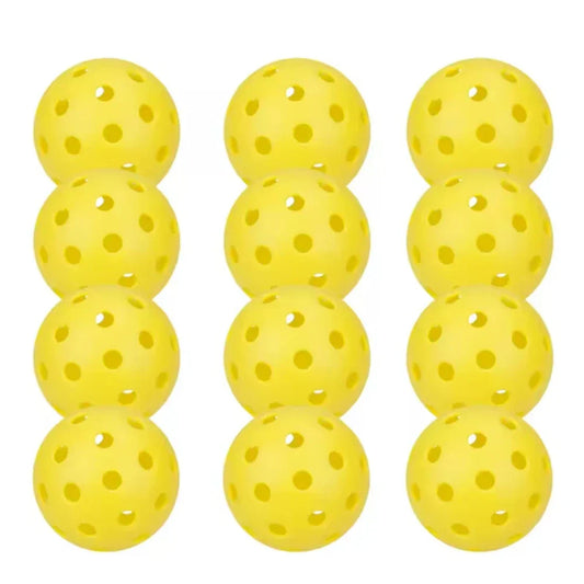 12-Pack Durable Outdoor Pickleballs