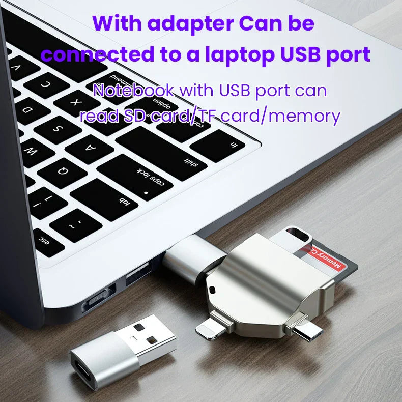 3-in-1 OTG Adapter for iPhone/Type-C/Micro USB