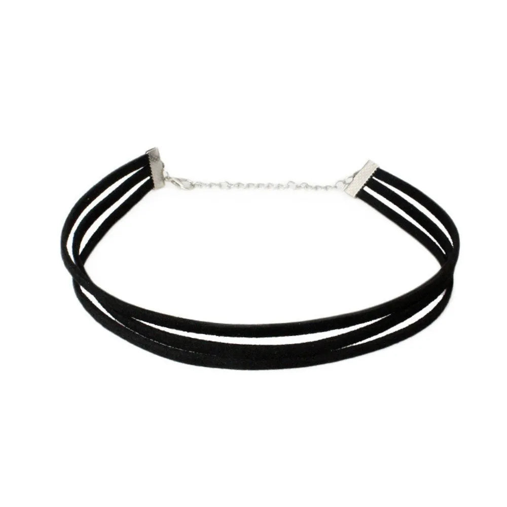 Black lace gothic choker necklace