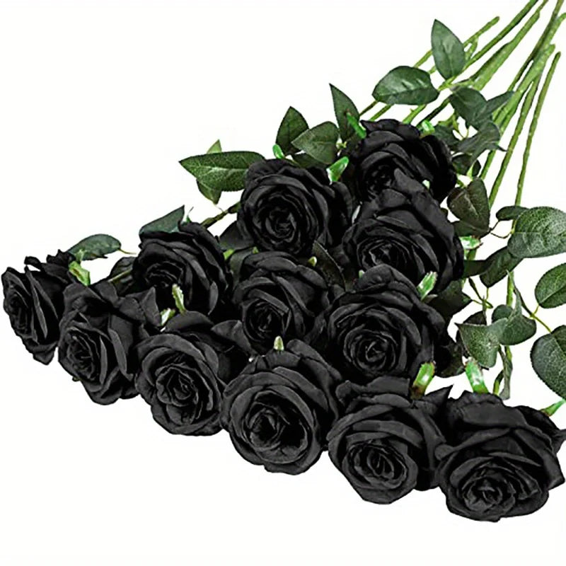 12pcs Artificial Rose Bouquet Décor