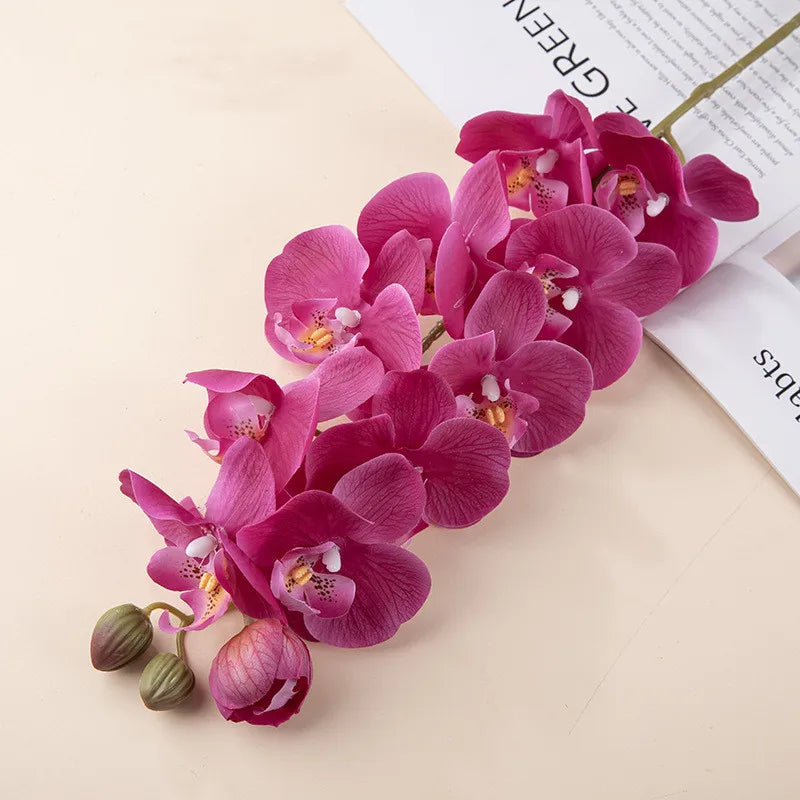 10 Heads 72CM Real Touch Orchid Flowers